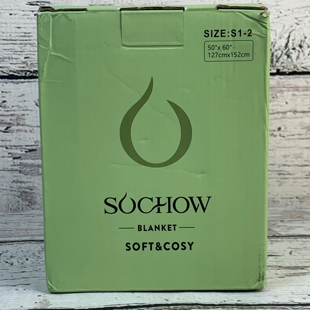 SOCHOW Flannel Fleece Blanket Soft Cosy Warm Lightweight‎ 50"x60"